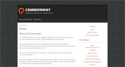 Desktop Screenshot of commonway.org